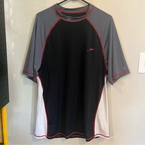 Speedo UV Mesh Rash Guard Shirt Men’s Size Large